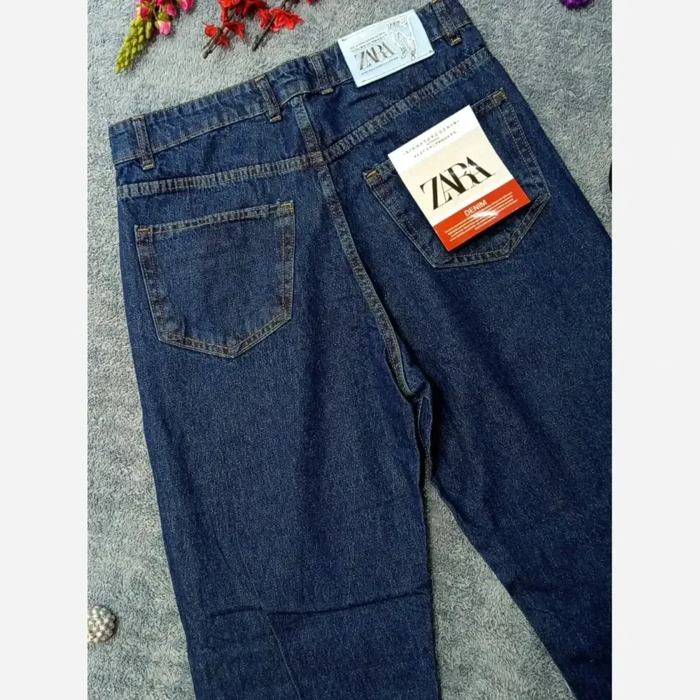 شلوار بگ جین اصلی کیفیت عالی برند ZARA مدل یاسین